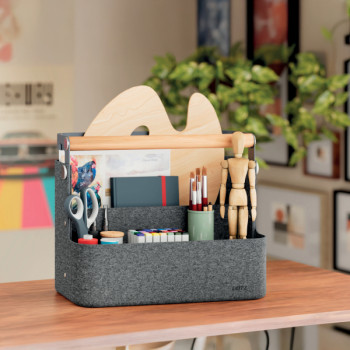 Leitz Hängender Schreibtisch Organizer mit Griff, aus Filz