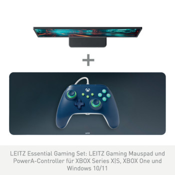 Leitz Essential Gaming Set mit Leitz Gaming Mauspad und PowerA Controller für XBOX Series X|S