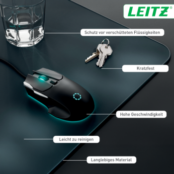 Leitz Essential Gaming Set mit Leitz Gaming Mauspad und PowerA Controller für XBOX Series X|S