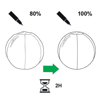 Leitz Ergo Active Sitzball mit Anti-Wegroll-Design, 55cm