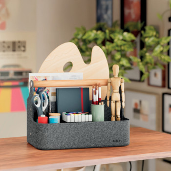 Leitz Schreibtisch Organizer mit Griff, aus Filz