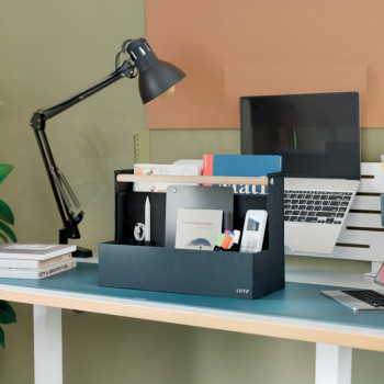 Leitz Schreibtisch Organizer mit Griff, aus Stoff