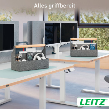 Leitz Schreibtisch Organizer mit Griff, aus Filz