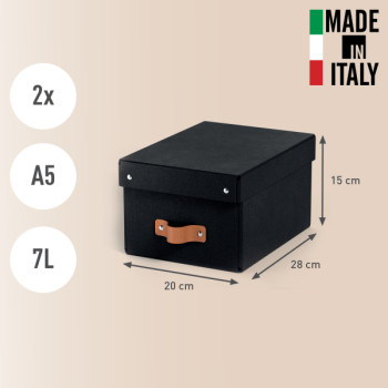 Leitz Puro Aufbewahrungsbox mit Deckel, klein, 7L, 100% Recyclingkarton, 2er-Pack