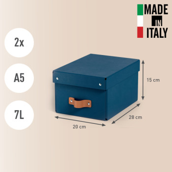 Leitz Puro Aufbewahrungsbox mit Deckel, klein, 7L, 100% Recyclingkarton, 2er-Pack