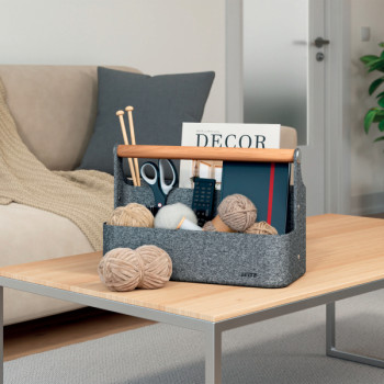 Leitz Schreibtisch Organizer mit Griff, aus Filz