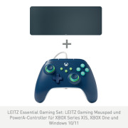 Leitz Essential Gaming Set mit Leitz Gaming Mauspad und PowerA Controller für XBOX Series X|S