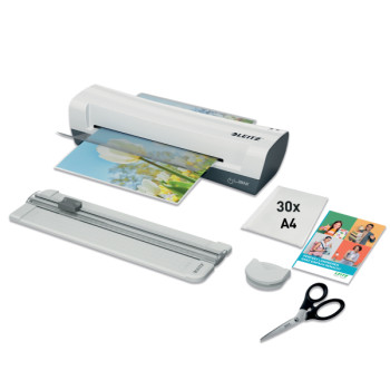 LEITZ iLAM Home DIY A4 Laminiergeräte-Set inkl. Zubehör und 30 Folien