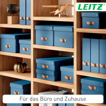 Leitz Puro Aufbewahrungsbox mit Deckel, mittelgroß & flach, 8L, 100% recycelter Karton, 2er-Pack