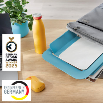 Leitz Ergo Cosy Höhenverstellbarer Laptopständer, 80% Recycelter Kunststoff